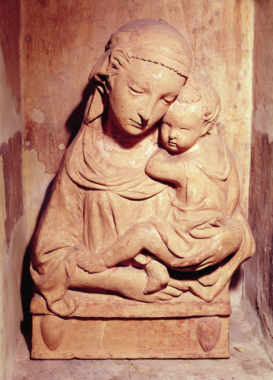 Virgem e Criança (mármore) de Jacopo della Quercia