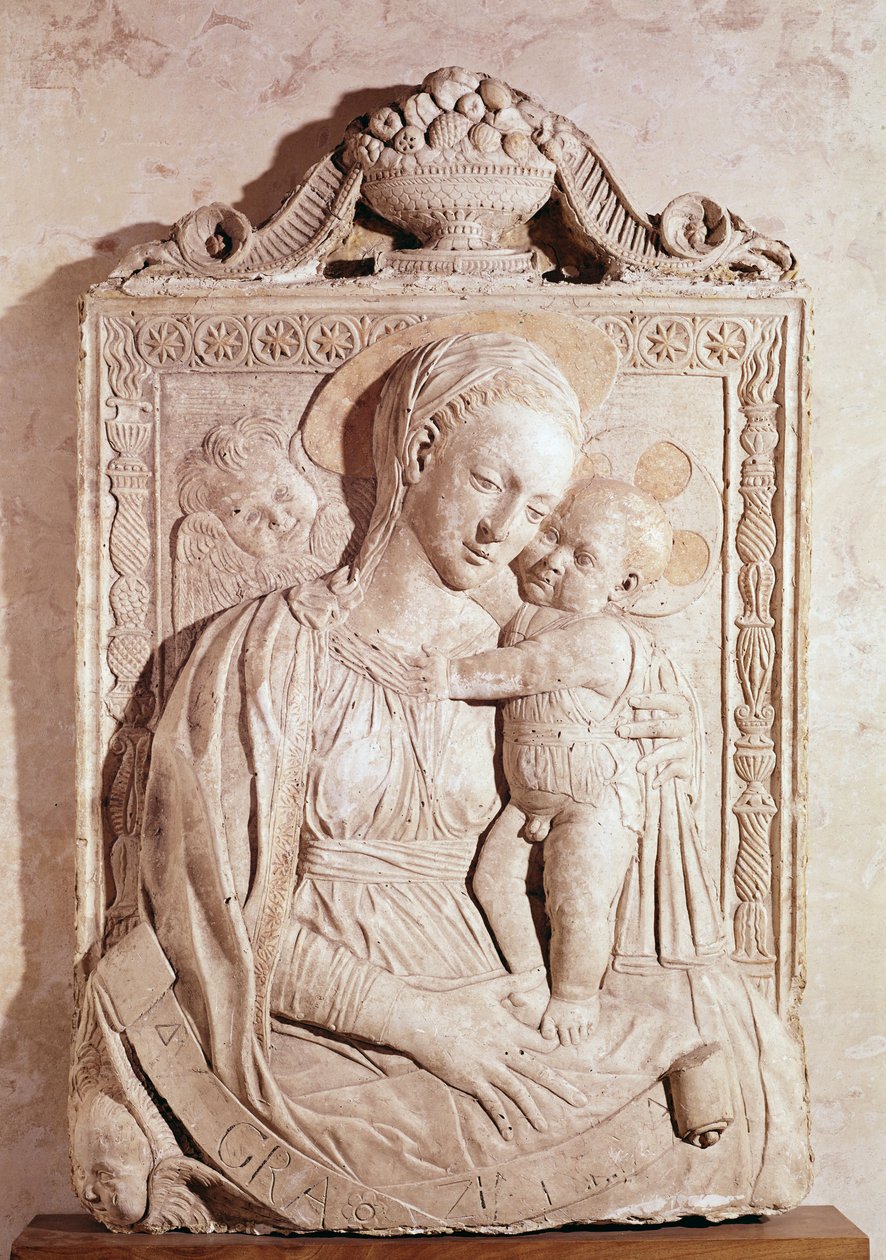 Virgem e Criança (mármore) de Jacopo della Quercia