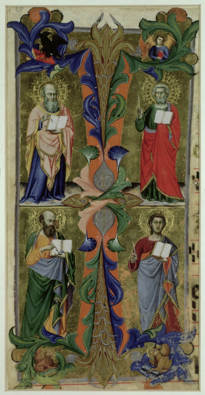 Quatro evangelistas do século XIV de Jacopo di Cione