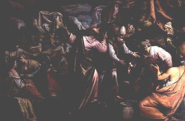 O Maná na Natureza de Jacopo Bassano