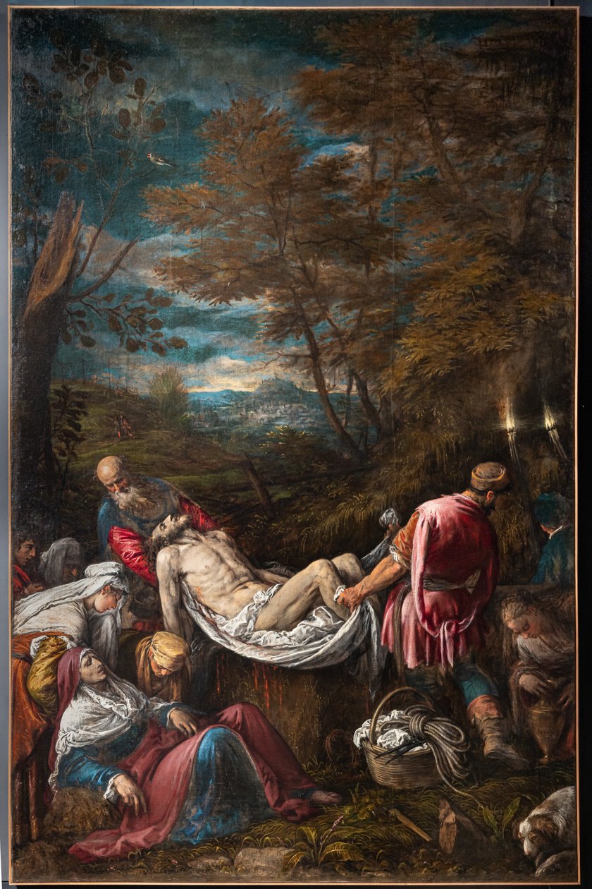 Enterro do corpo de Cristo de Jacopo (1510 92) Bassano