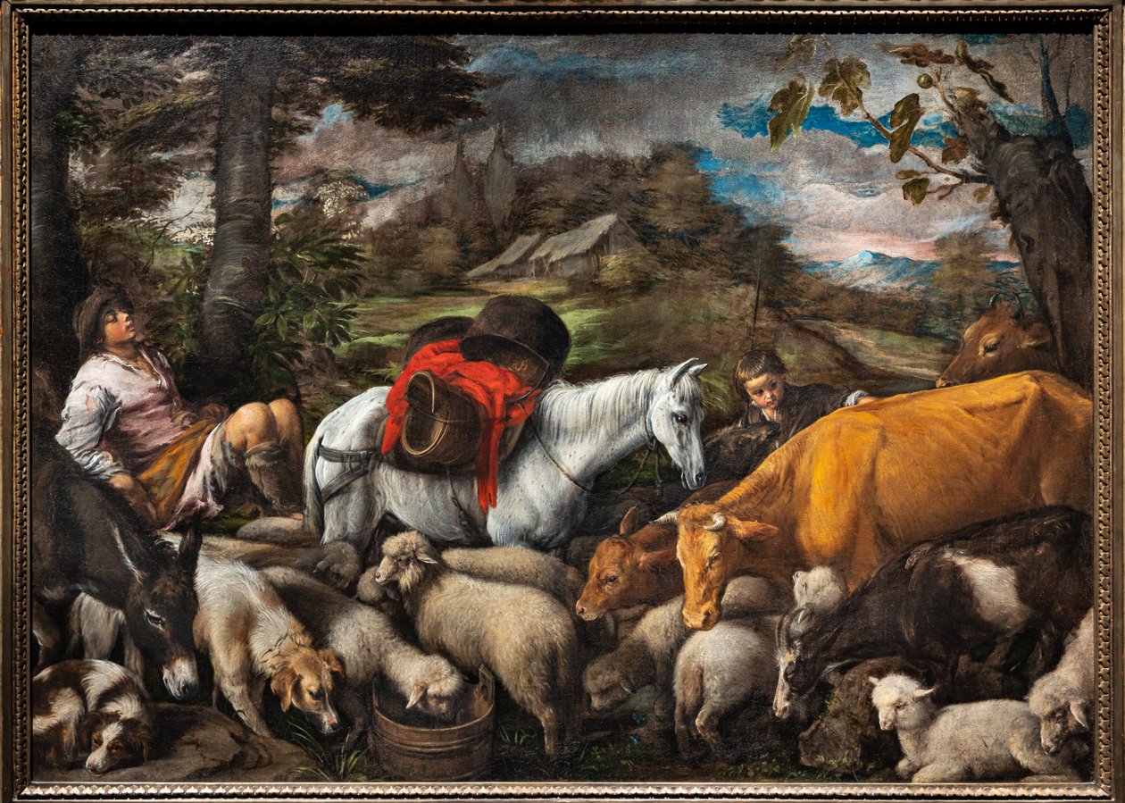 Pastoral (O Cavalo Branco) de Jacopo (1510 92) Bassano