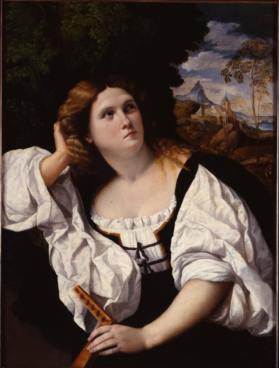 Uma senhora sentada de Jacopo (c.1480-1528) Palma