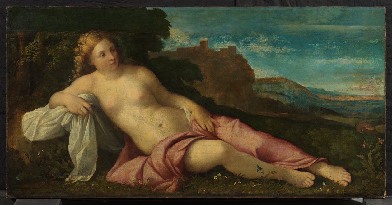 Vênus em uma paisagem, c.1520 (óleo sobre tela) de Jacopo (c.1480 1528) Palma