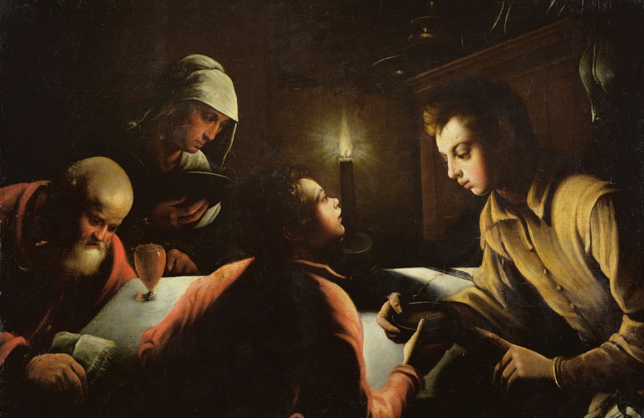 Esaú vendendo seu direito de primogenitura de Jacopo 1510 92 after Bassano
