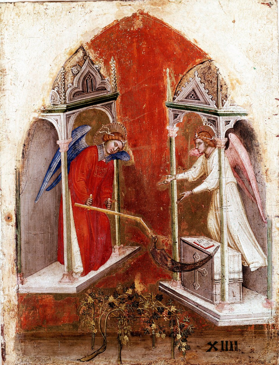 Políptico do Apocalipse: painel interior esquerdo. A colheita. Detrempe sobre madeira de Jacobello Alberegno (1367-1397 aprox.) 1360-1390. Gallerie dell