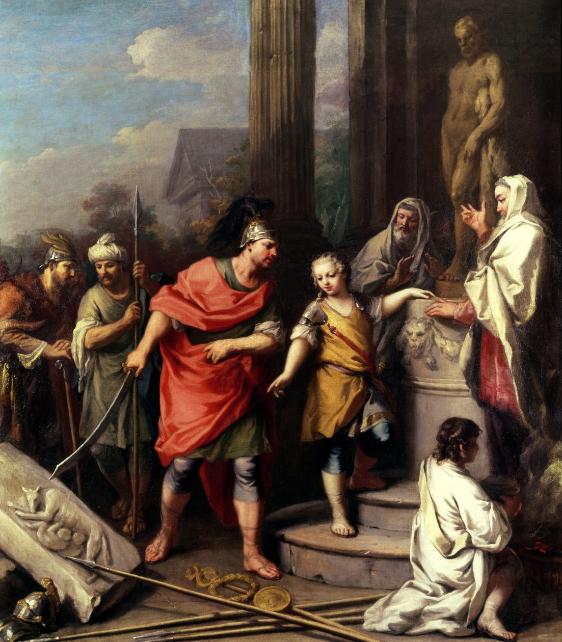 Aníbal jurando inimizade eterna a Roma de Jacopo Amigoni