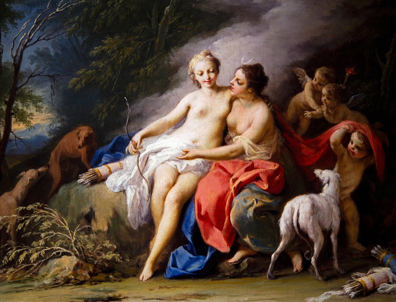 Júpiter e Calisto de Jacopo Amigoni