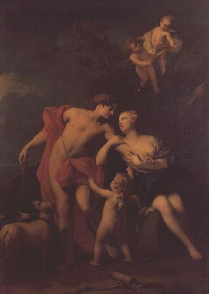 Venus e Adonis, 1740 de Jacopo Amigoni