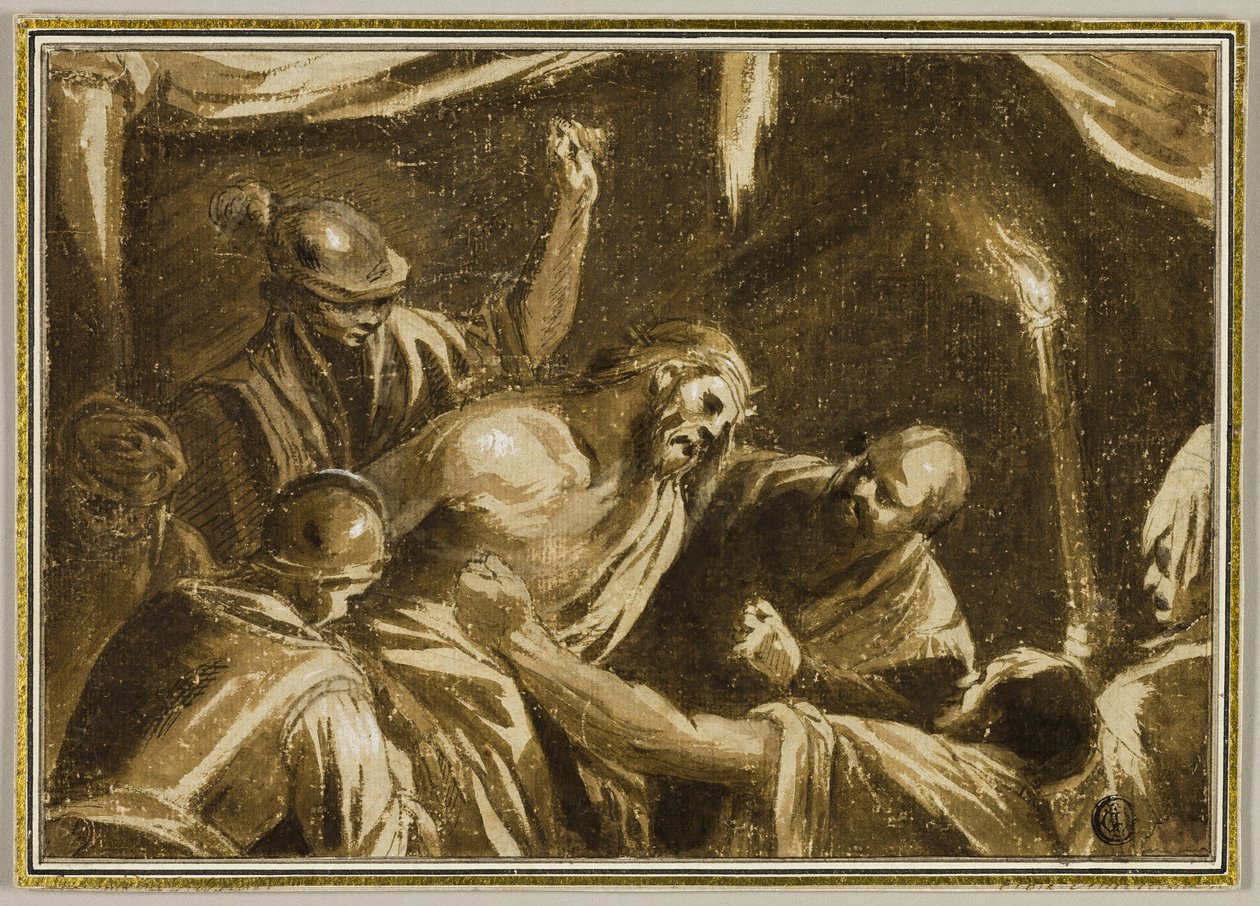 Cristo coroado de espinhos de Jacopo Bassano
