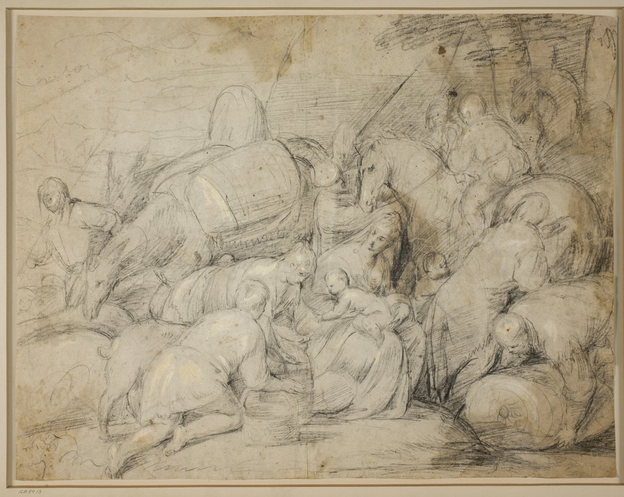 A viagem de Jacó ao Egito de Jacopo Bassano