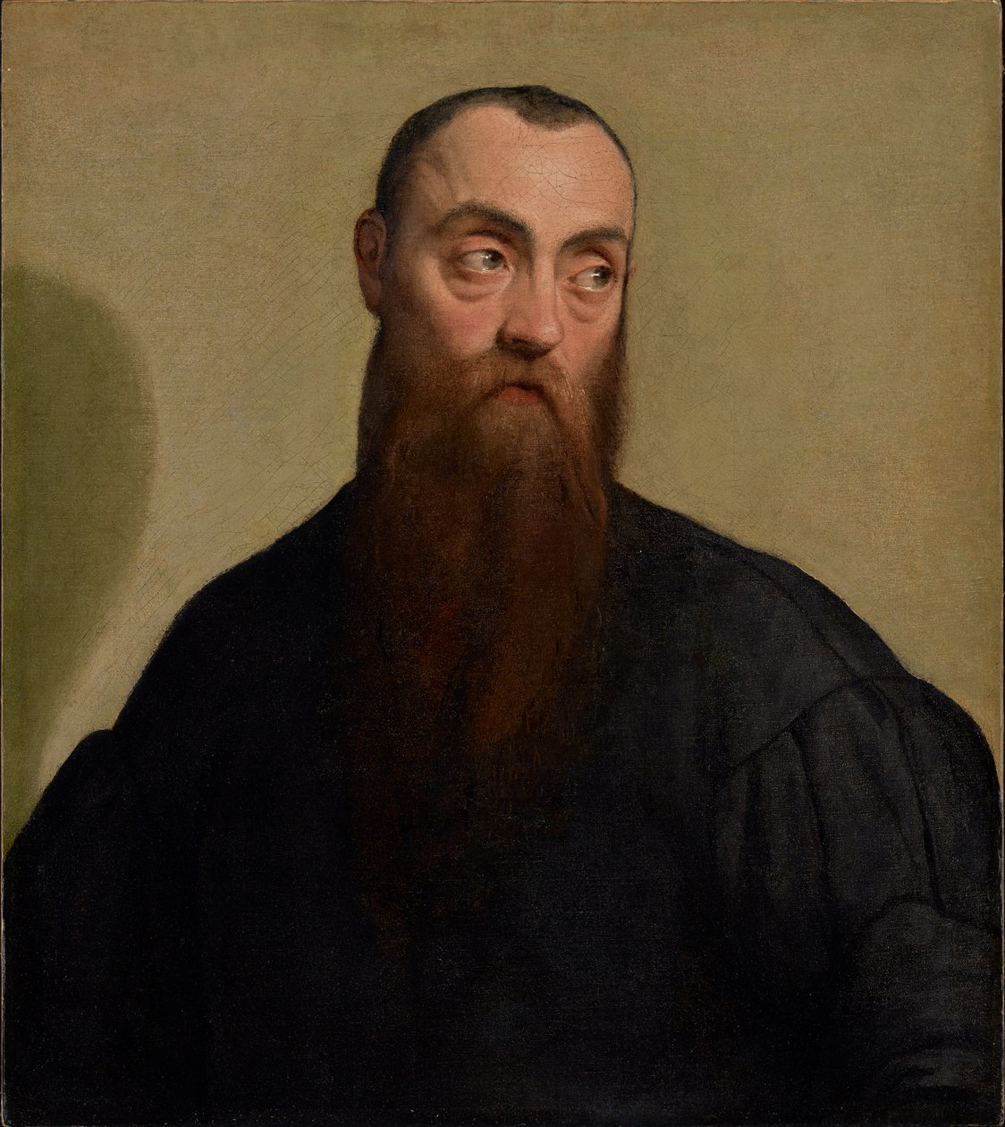 Retrato de um homem barbudo de Jacopo Bassano