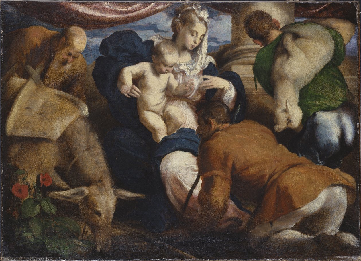 A adoração dos pastores de Jacopo Bassano