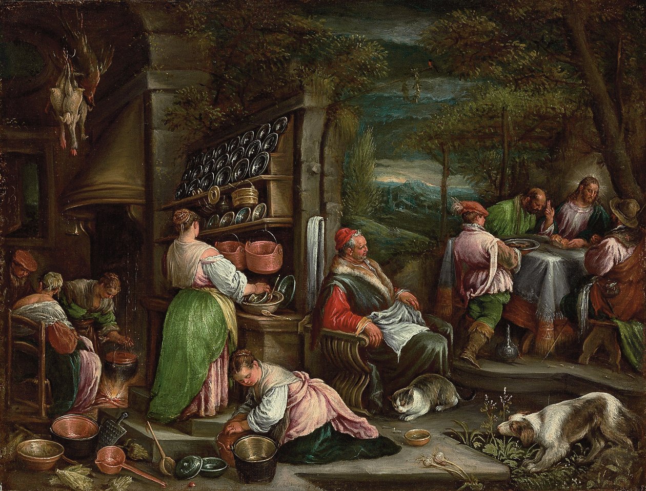 A Ceia em Emaús de Jacopo Bassano