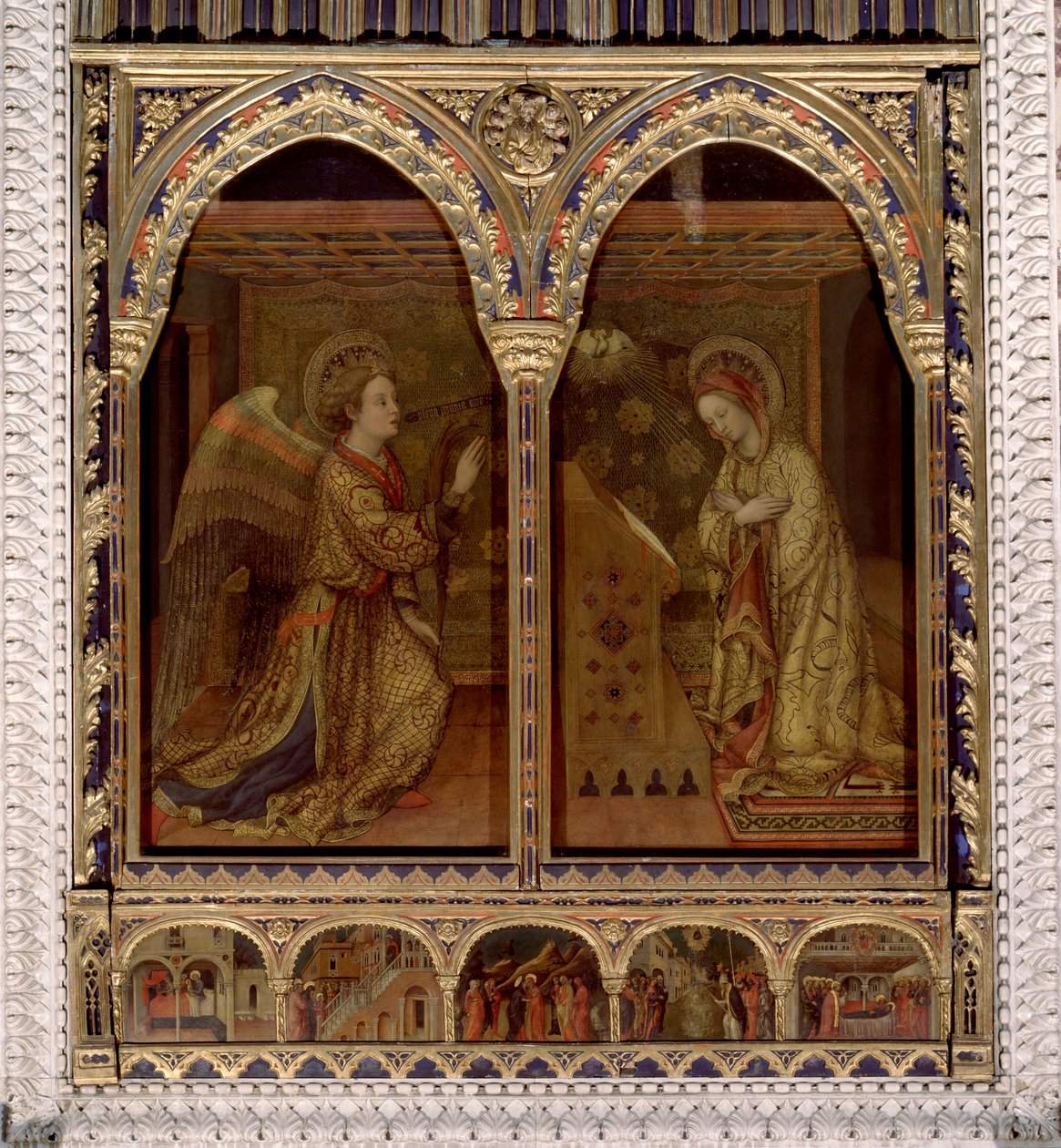 Anunciação. A pomba do Espírito Santo. (Pintura de Jacopo Bellini