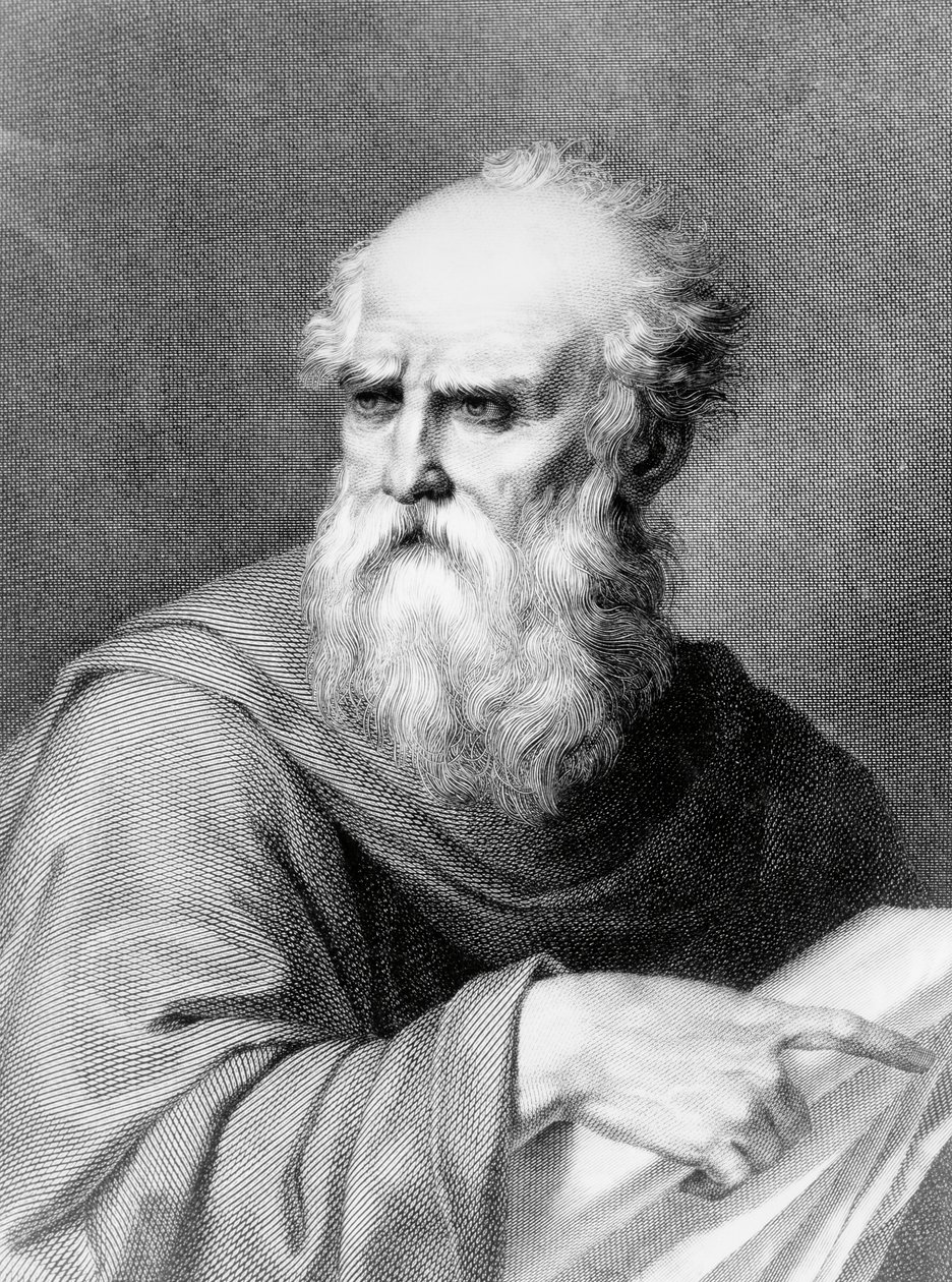 Retrato de Marcus Vitruvius Pollio conhecido como Vitruvius (século I a.C.), arquitecto e escritor romano, gravado por Jacopo Bernardi com base num desenho de Vincenzo Ray de Jacopo Bernardi