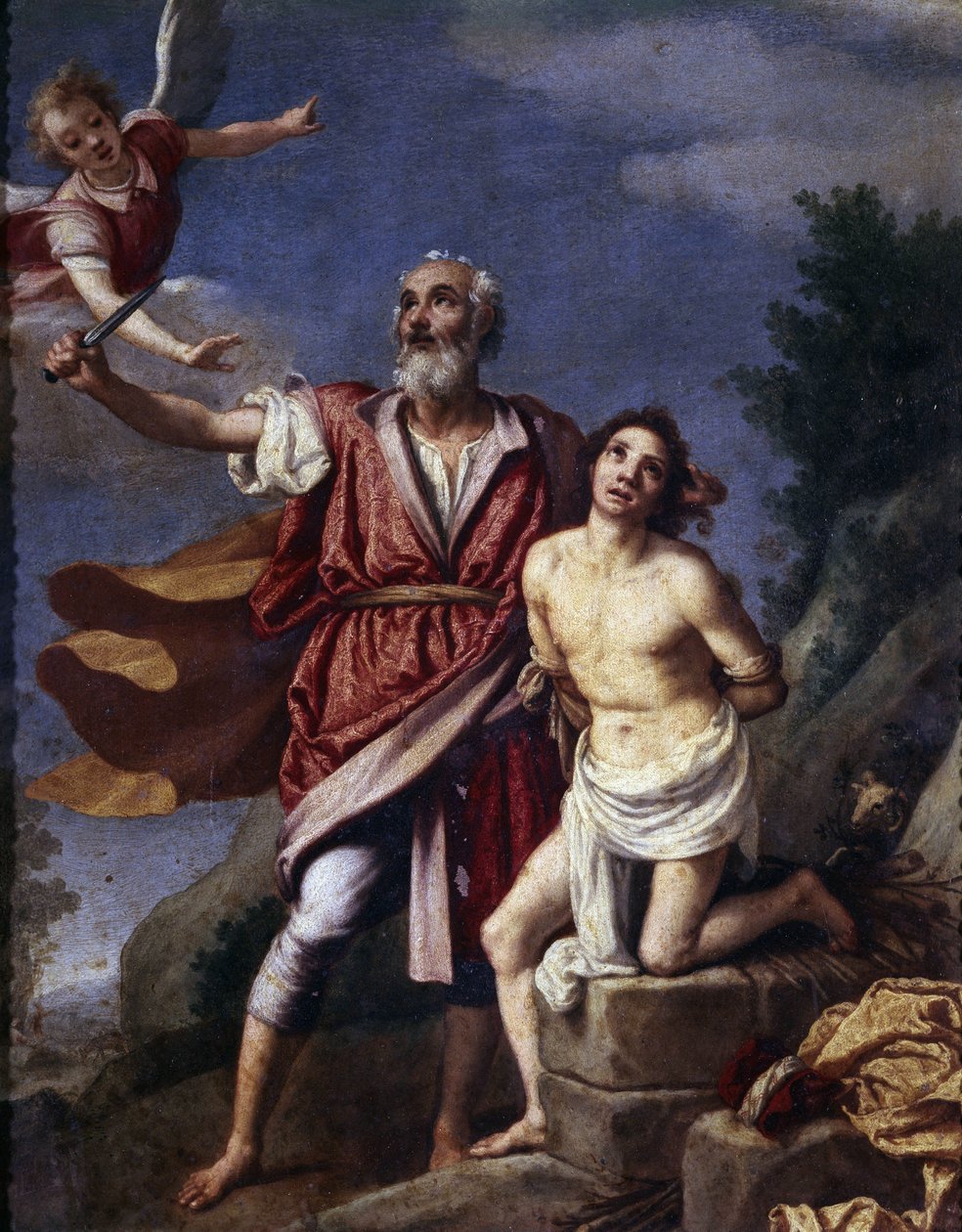 O sacrifício de Isaac, 1594 (pintura) de Jacopo Chimenti Empoli