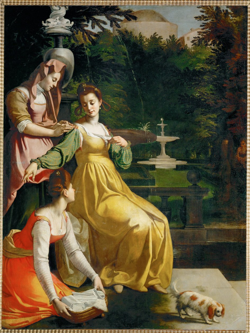 Susanna no banho (pintura sobre tela) de Jacopo Chimenti Empoli
