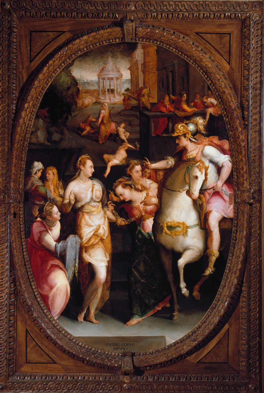 A família de Dario antes de Alexandre o Grande (pintura de Jacopo Coppi
