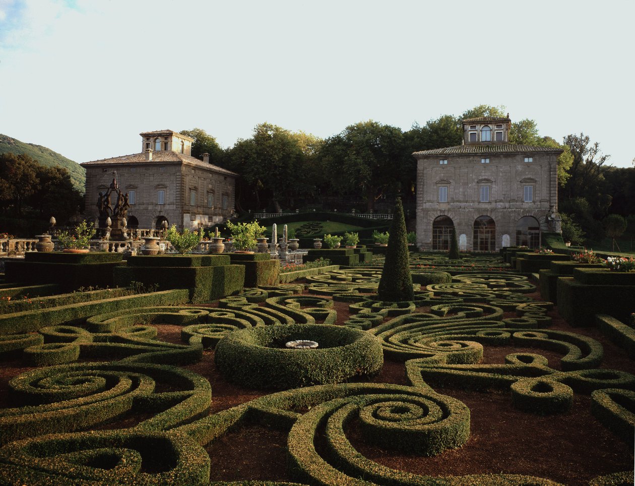 Vista de Villa Lante de Jacopo Vignola