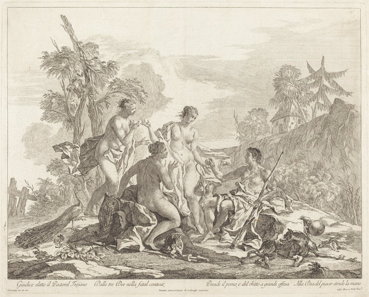 O Julgamento de Paris de Jacopo Guarana