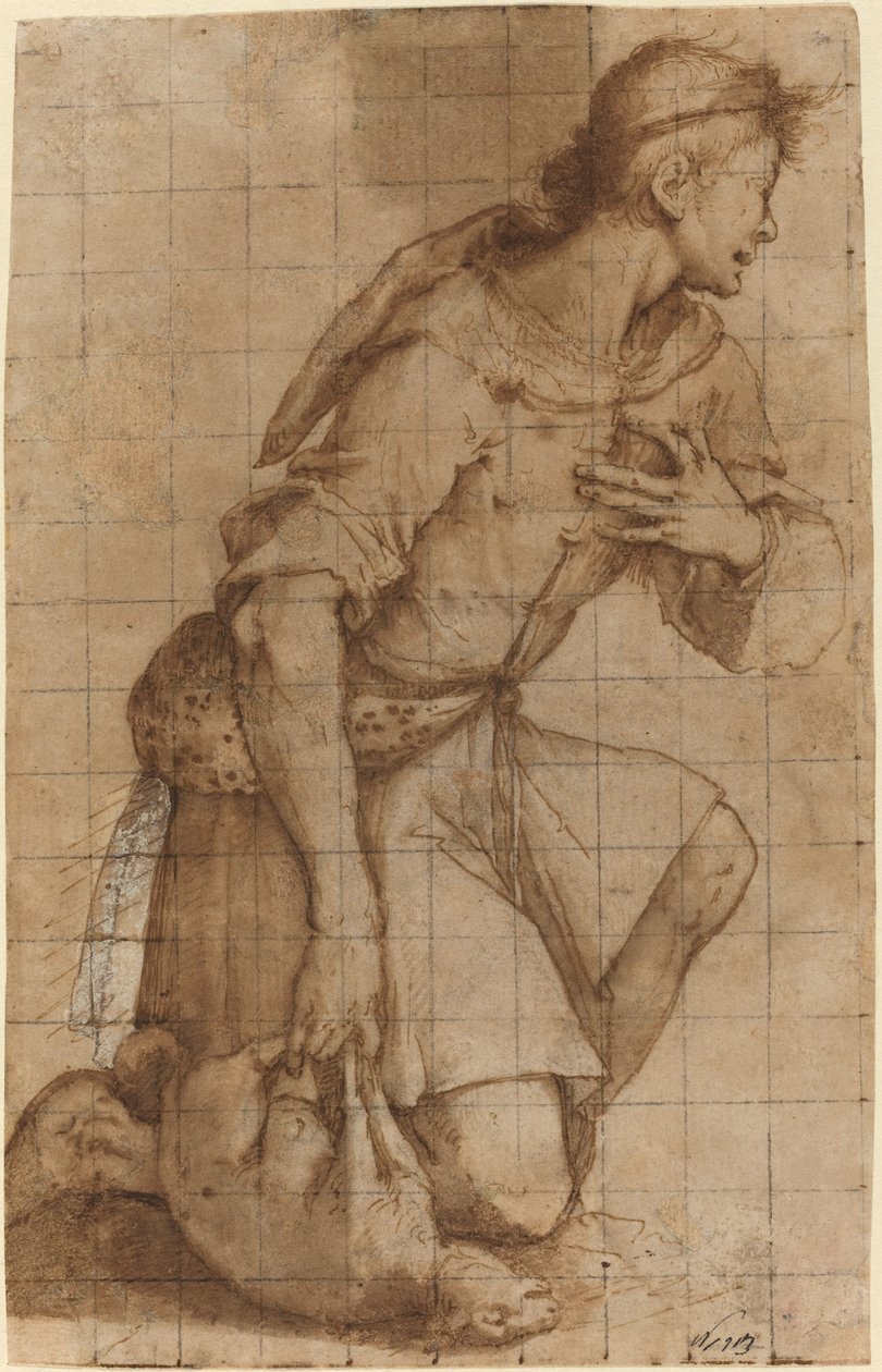 Kneeling Shepherd de Jacopo Ligozzi