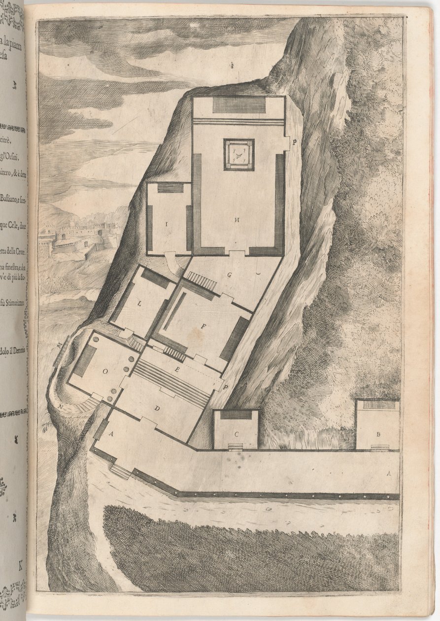 Planta das Salas e Igreja do Sagrado Mosteiro [placa K] de Jacopo Ligozzi