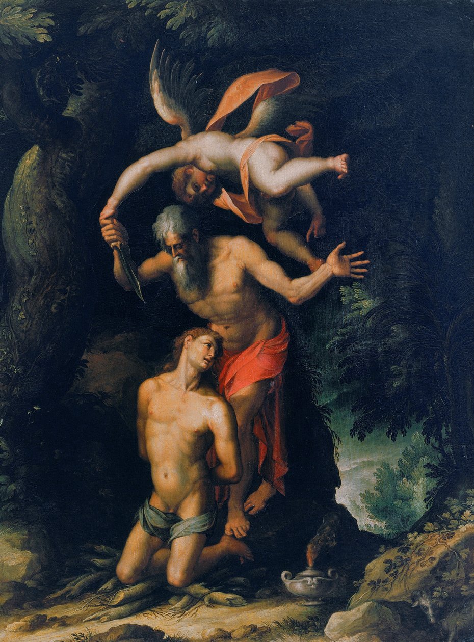 O sacrifício de Isaac de Jacopo Ligozzi