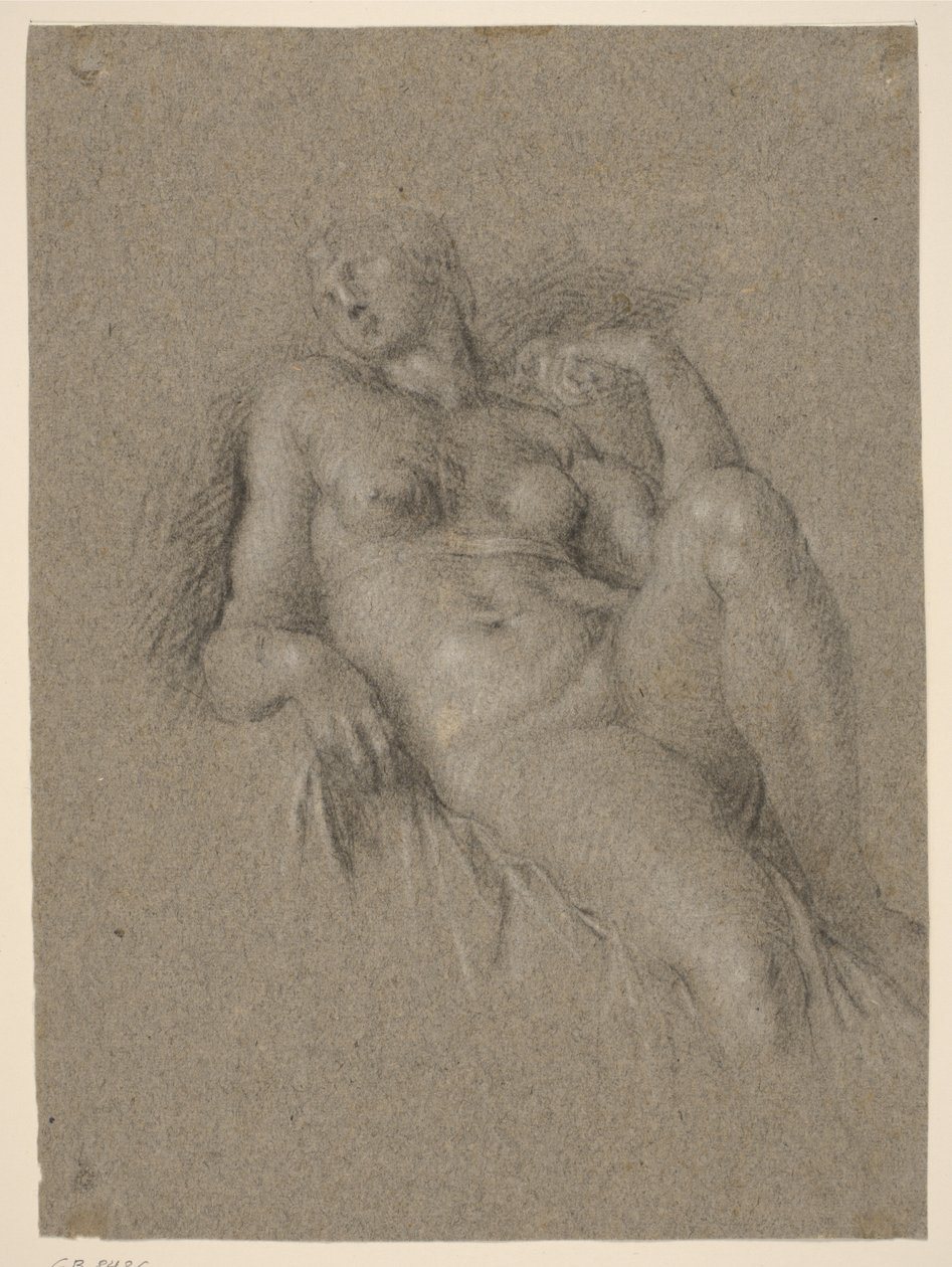 Cópia após "Aurora" de Michelangelo, do túmulo de Lorenzo de 