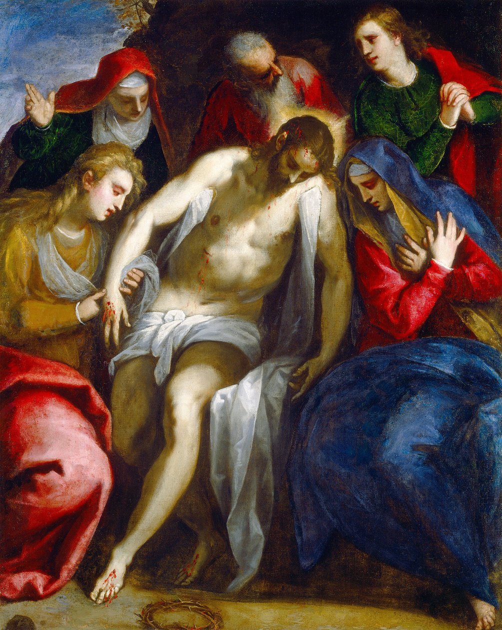 Lamentação, c. 1620. de Jacopo Palma