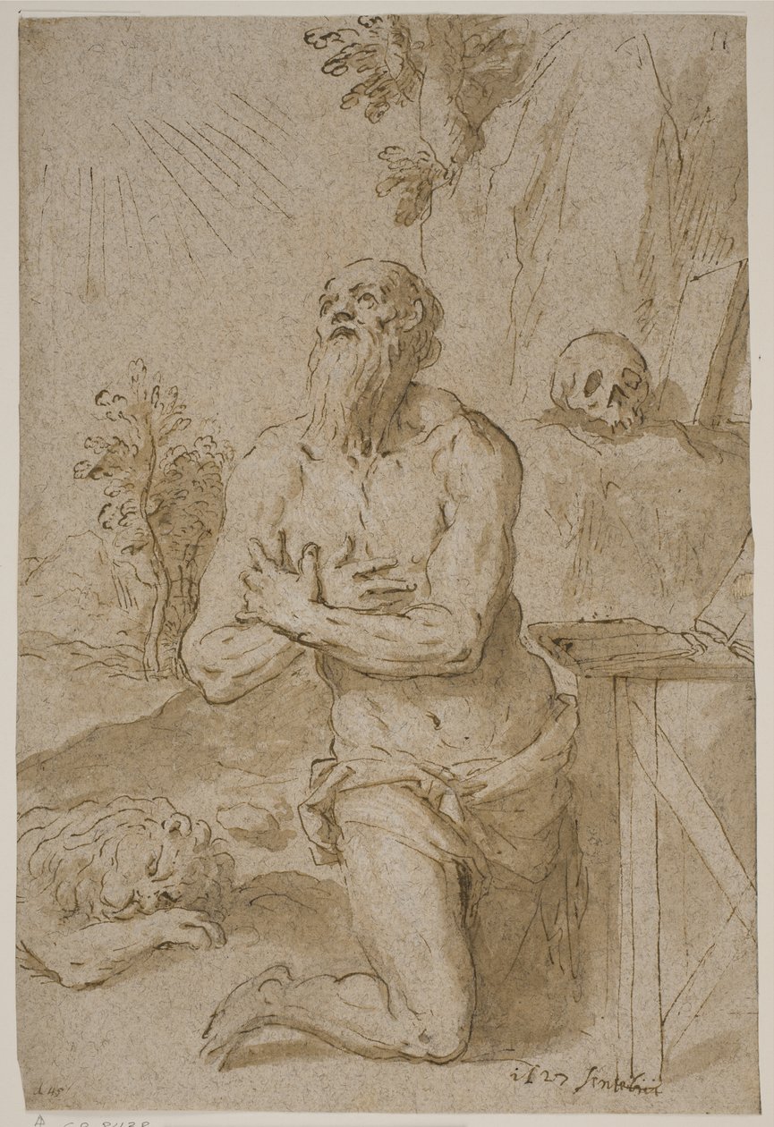 São Jerônimo no deserto de Jacopo Palma