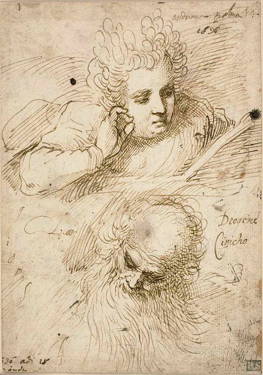 Andriana Palma e Diógenes, o Cínico de Jacopo Palma il Giovane