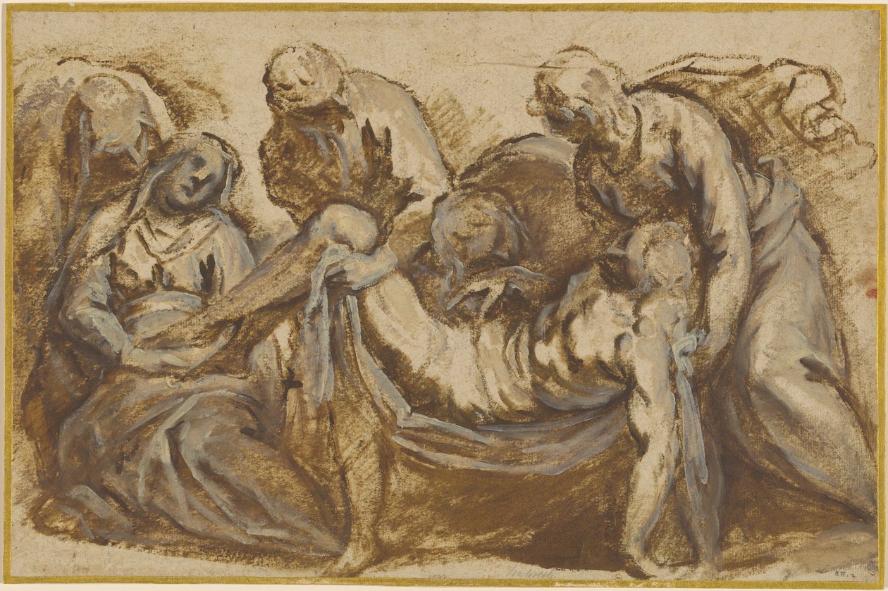 Cristo levado ao túmulo de Jacopo Palma il Giovane