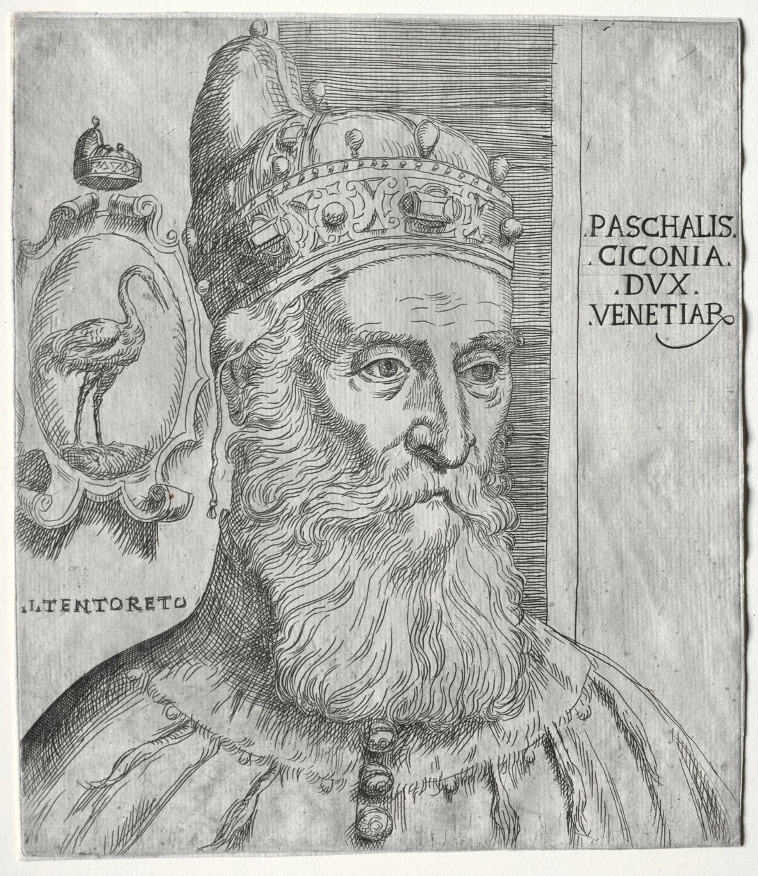 Retrato de Pasquale Cicogna, Doge de Veneza de Jacopo Palma il Giovane