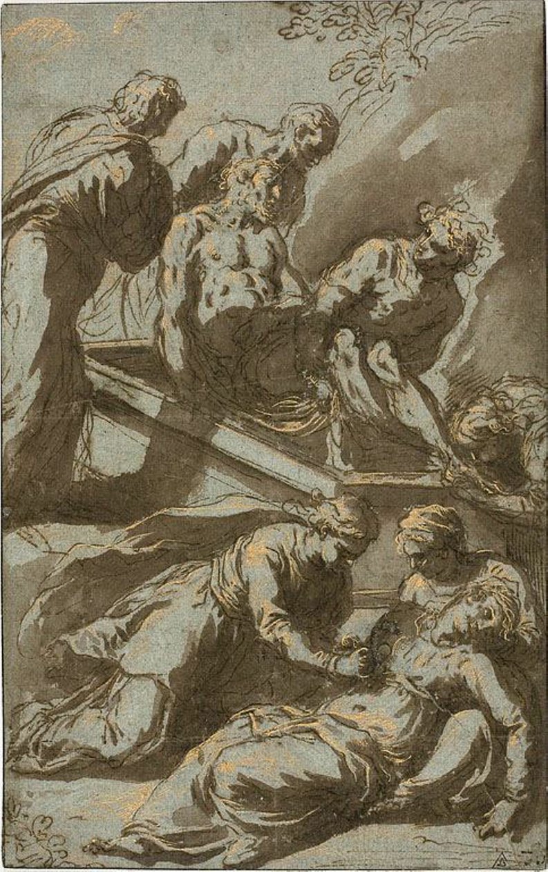 O sepultamento de Cristo de Jacopo Palma il Giovane