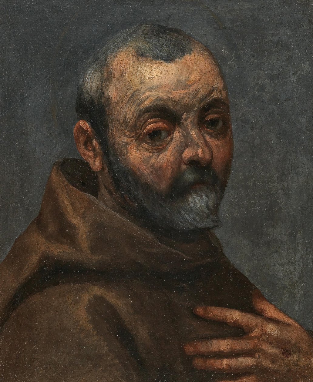 Auto-Retrato Como Um Monge. de Jacopo Palma il Giovane the Younger