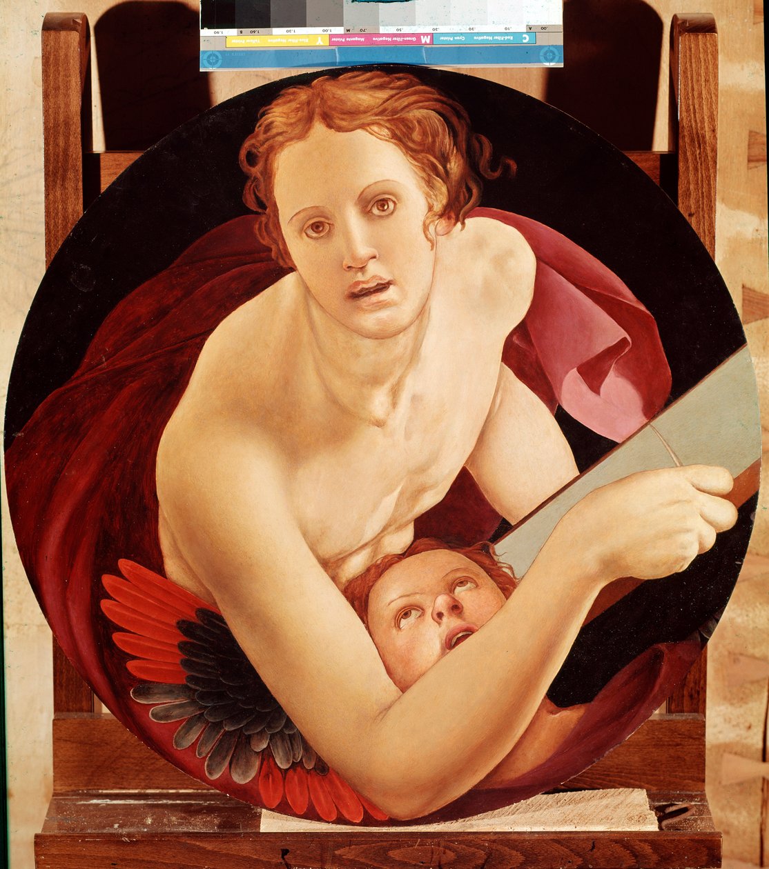 Retrato de São Mateus - óleo sobre painel de Jacopo Pontormo