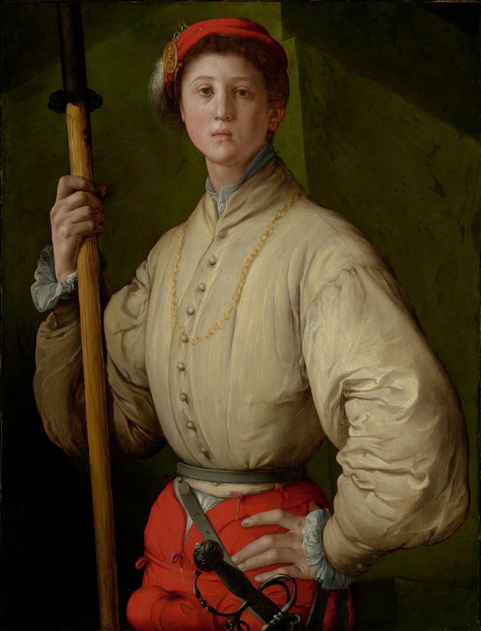 Retrato de um alabardeiro (Francesco Guardi) de Jacopo Pontormo