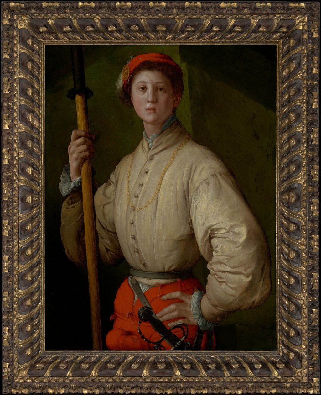Retrato de um alabardeiro (Francesco Guardi) de Jacopo Pontormo