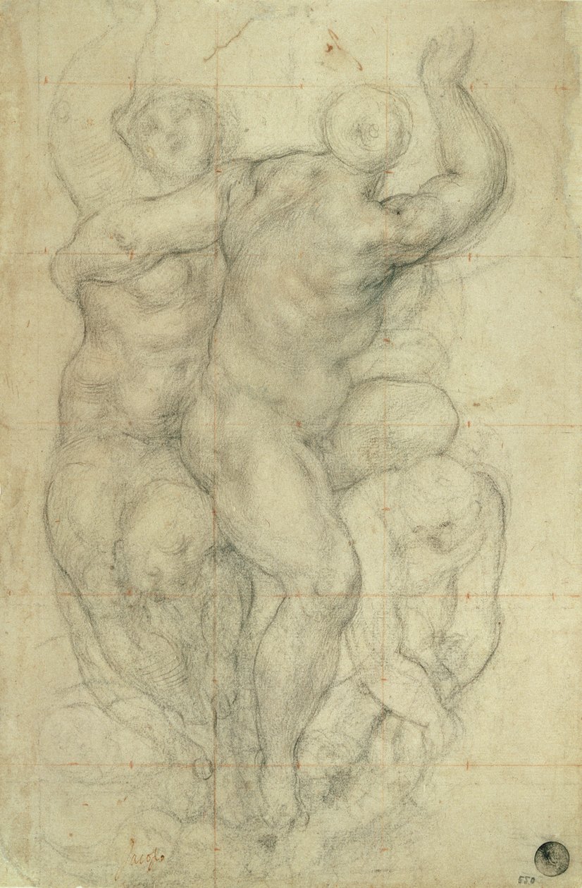 Estudo para um grupo de nus de Jacopo Pontormo