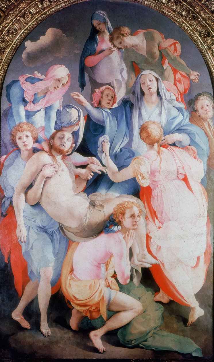 A Deposição da Cruz, 1526-1528 de Jacopo Pontormo