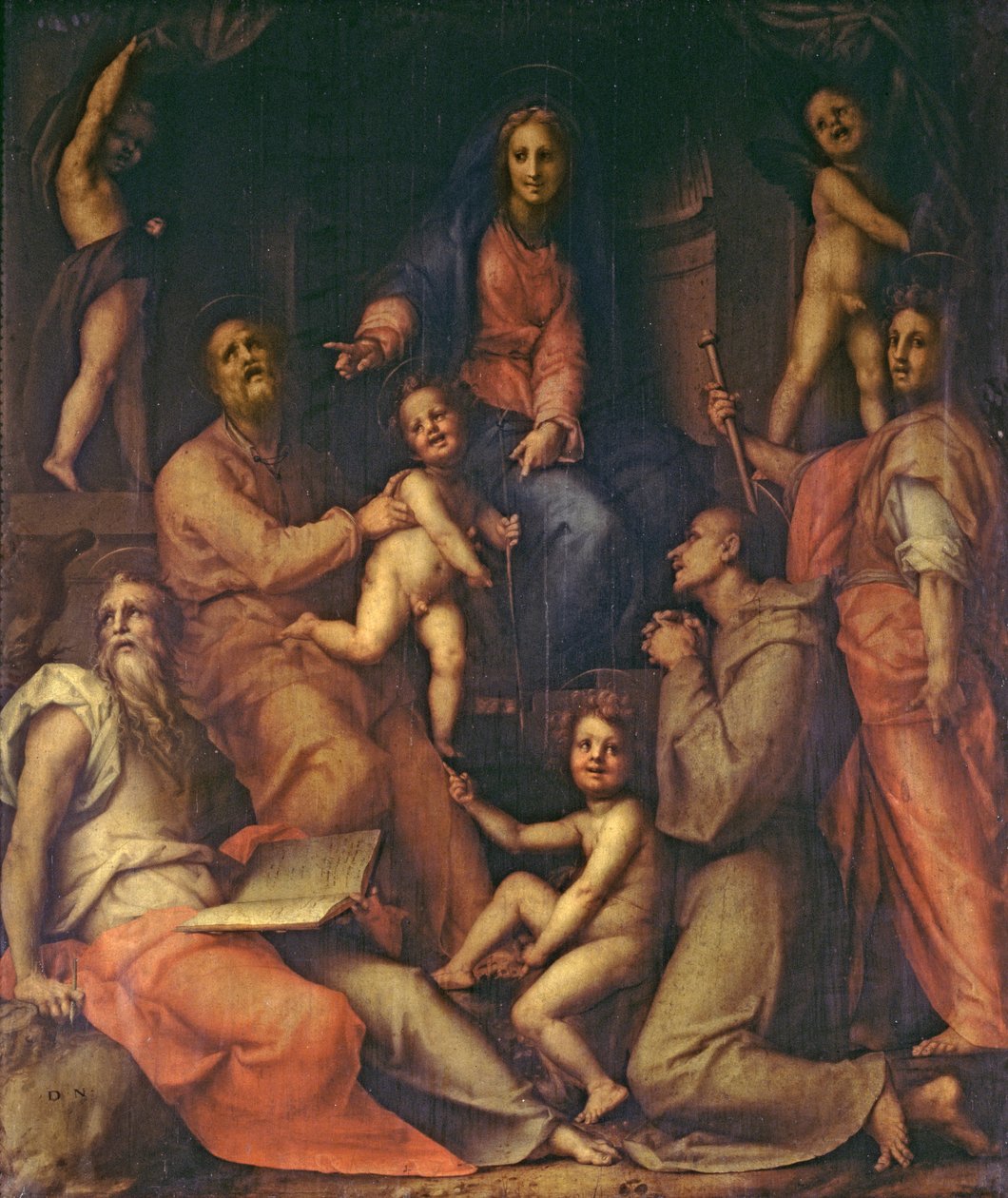 A Sagrada Família com Santos de Jacopo Pontormo
