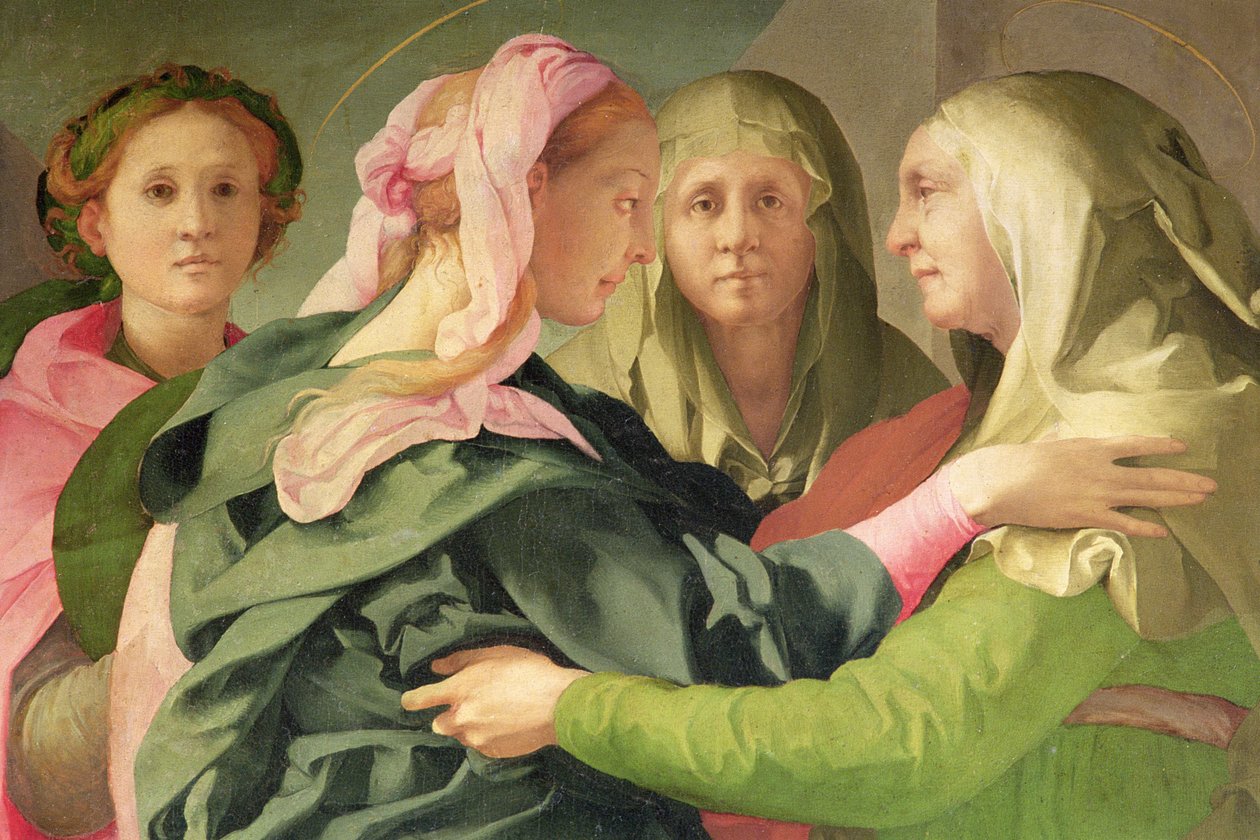 O detalhe de visitação de 60438 de Jacopo Pontormo
