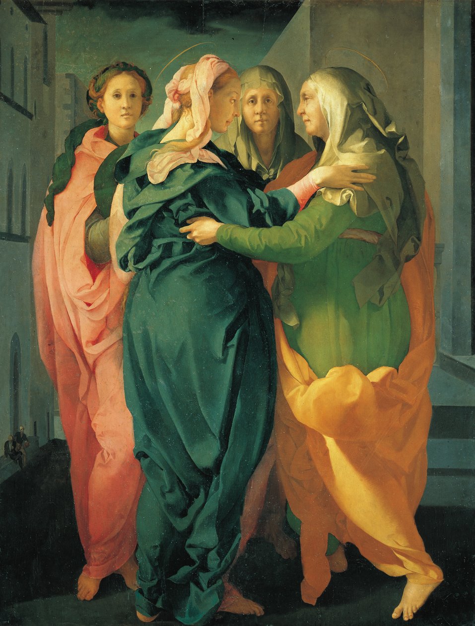 A visitação, c. 1530 (fresco) de Jacopo Pontormo