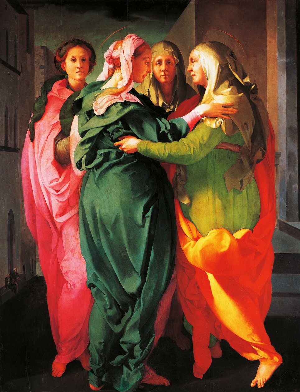 A visitação, c. 1530 (fresco) de Jacopo Pontormo