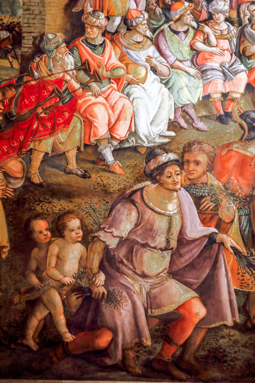 Aníbal e a Guerra Púnica (detalhe) de Jacopo Ripanda