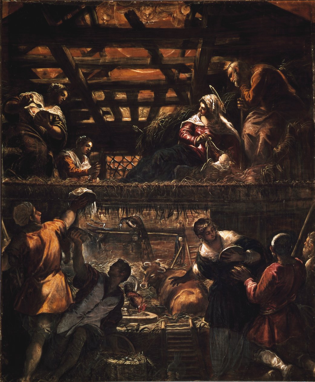 Adoração dos pastores de Jacopo Robusti Tintoretto