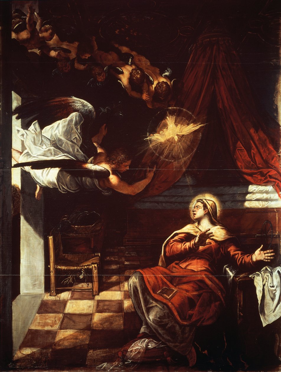 Anunciação de Jacopo Robusti Tintoretto