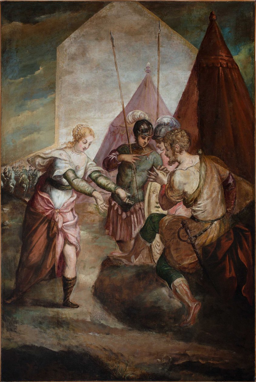 Briseis em Aquiles. de Jacopo Robusti Tintoretto