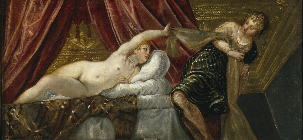 Joseph e Potifhars Esposa de Jacopo Robusti Tintoretto